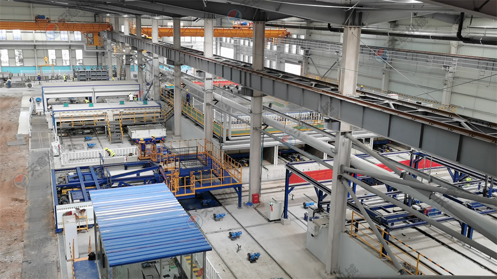 隔墻板設備 輕質墻板設備 裝配式建筑內隔墻板生產(chǎn)線